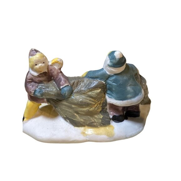 Hand-Painted Ceramic Christmas Village Figurines and Accessories - Picture 7 of 11